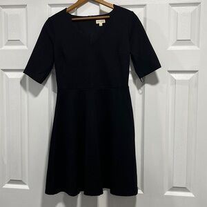 Maison Jules Black Scalloped Neck Dress – Size S